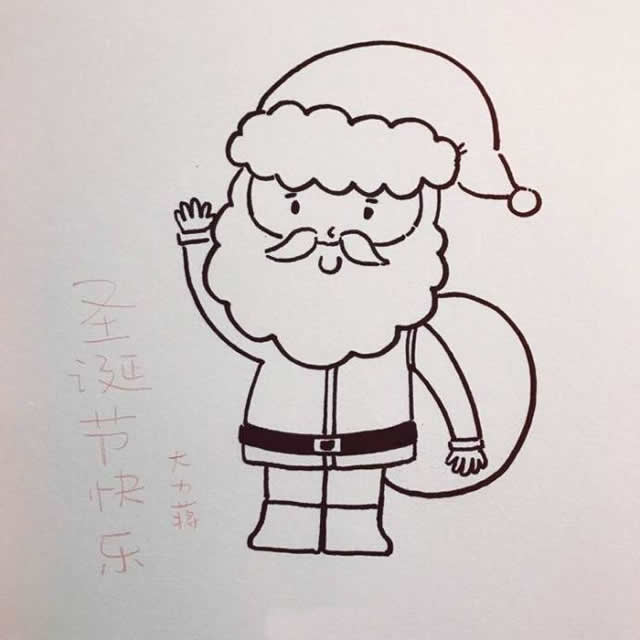 圣诞老人简笔画