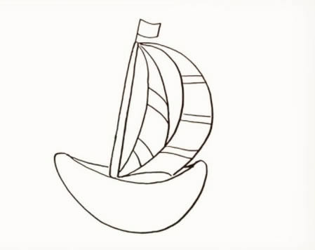 帆船简笔画怎么画简单又好画