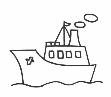货船怎么画 简单的货船简笔画步骤图解教程