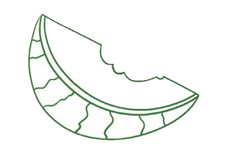 西瓜简笔画图片