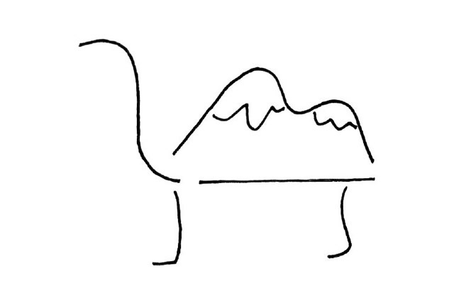 骆驼简笔画