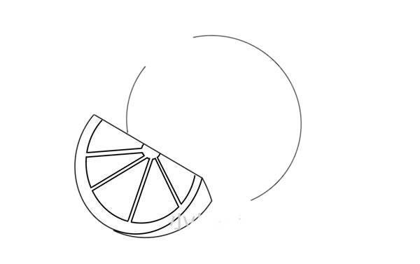 橙子怎么画简单又好看图片 橙子简笔画步骤图解教程