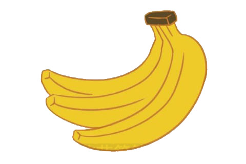 香蕉简笔画大图