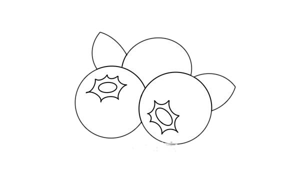 蓝莓怎么画简单又好看 蓝莓简笔画步骤图解教程