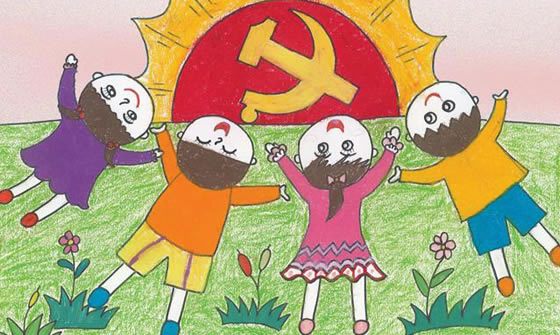 建国70周年儿童绘画大全-国庆节的画简单又好看