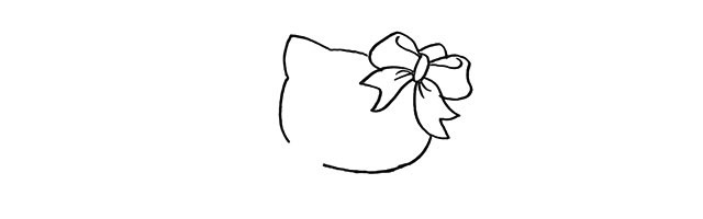 hello kitty简笔画步骤图