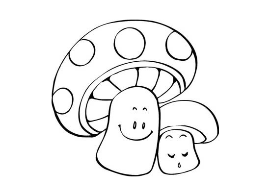 卡通蘑菇简笔画图片大全