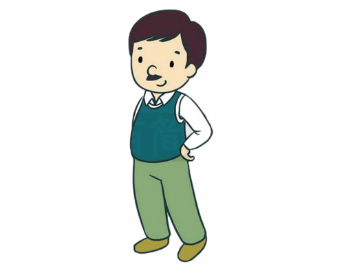 爸爸简笔画图片
