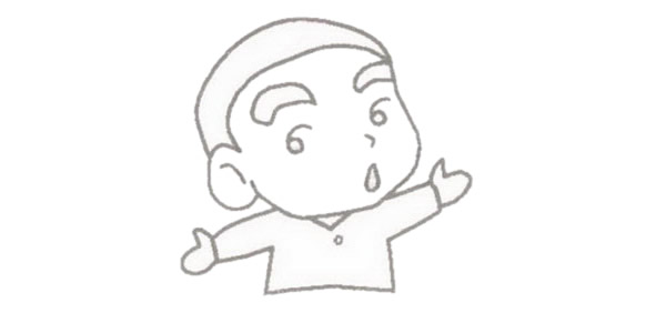 蜡笔小新简笔画图片