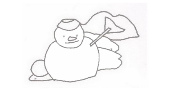 雪人简笔画图片