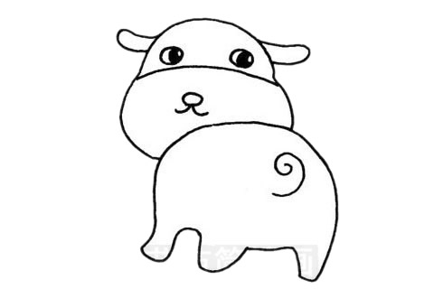 狗狗简笔画图片