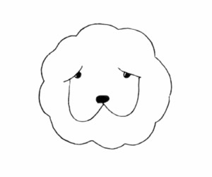 松狮犬简笔画图片