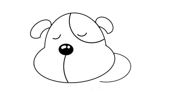 小黄狗简笔画-小黄狗怎么画简单画法