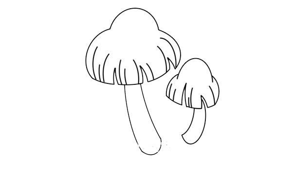 蘑菇简笔画简单画法步骤图解教程