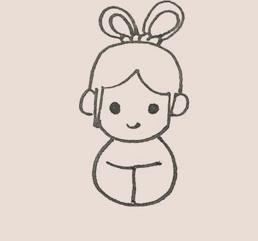 织女简笔画图片