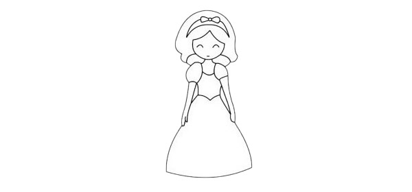 白雪公主简笔画图片