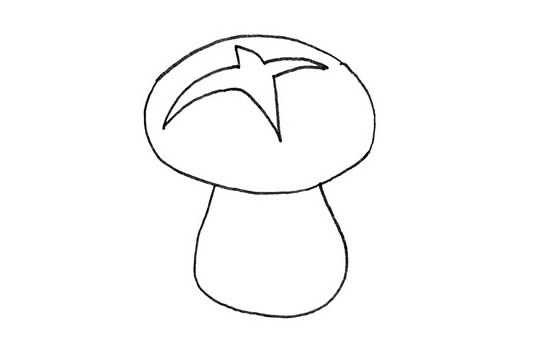 卡通香菇怎么画_可爱的卡通香菇简笔画画法步骤图片