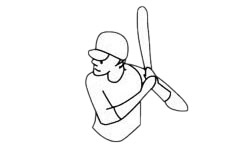 棒球运动员简笔画图片步骤三