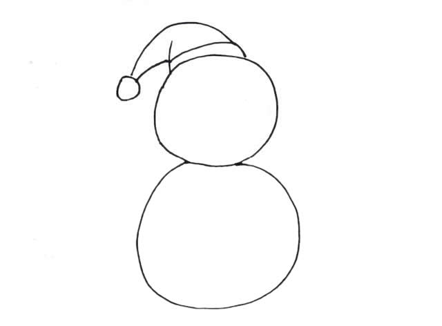 用数字8画漂亮的雪人简笔画