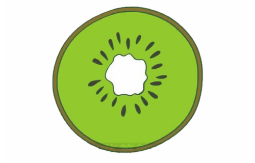 猕猴桃简笔画完成图