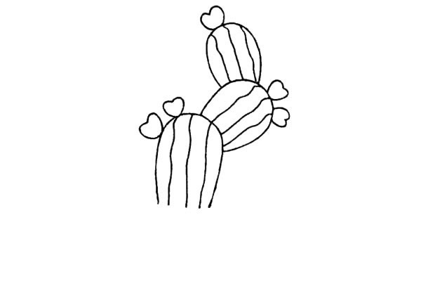 仙人掌盆栽简笔画