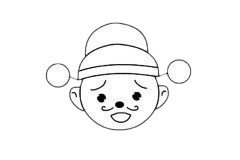 不倒翁简笔画图片步骤三