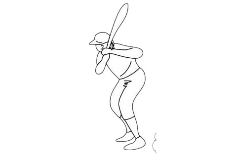 棒球运动员简笔画图片大全作品五
