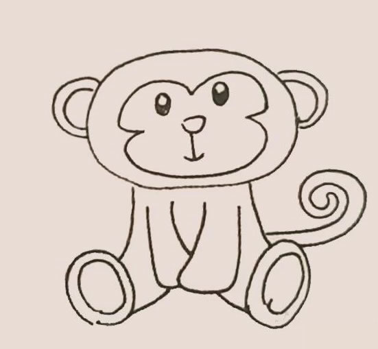 猴子简笔画