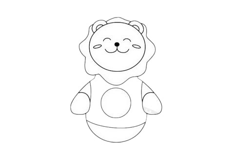 不倒翁简笔画图片大全作品五