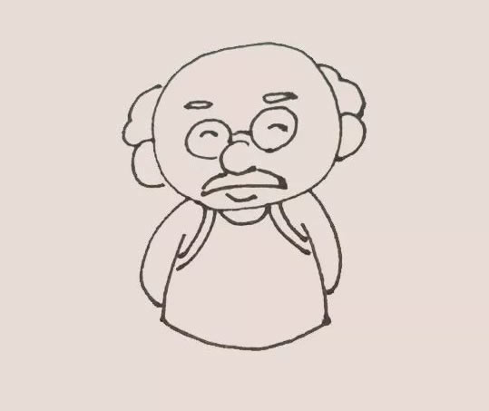 爷爷简笔画
