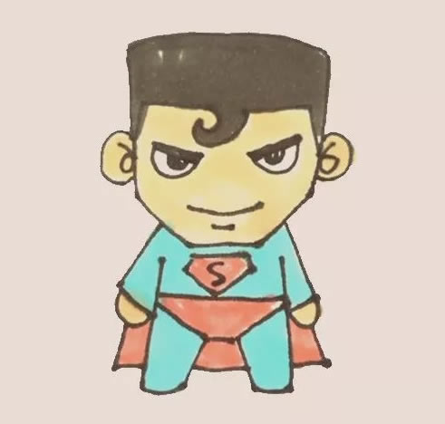超人简笔画