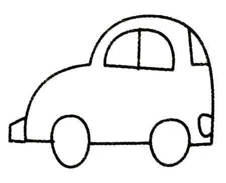 小汽车简笔画大全及画法步骤