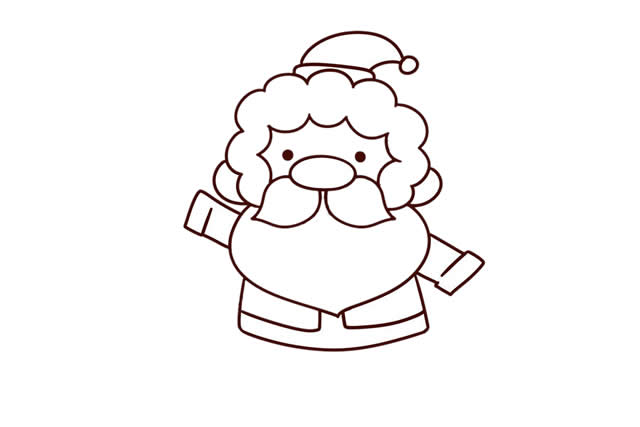 圣诞老人简笔画步骤画法图片