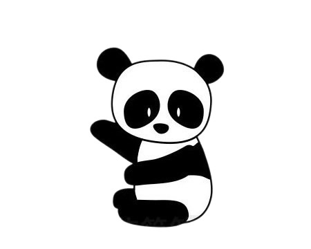 怎么画熊猫简单画法