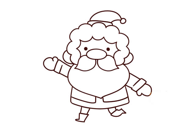 圣诞老人简笔画步骤画法图片