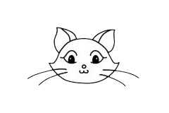 猫咪简笔画图片