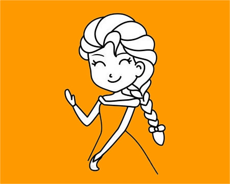 公主简笔画图片