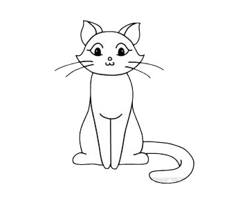 猫咪简笔画图片