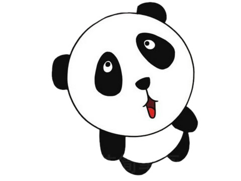熊猫简笔画图片大全作品五
