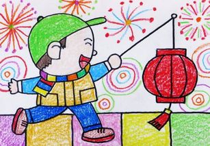 喜迎2020鼠年春节儿童画优秀作品图片