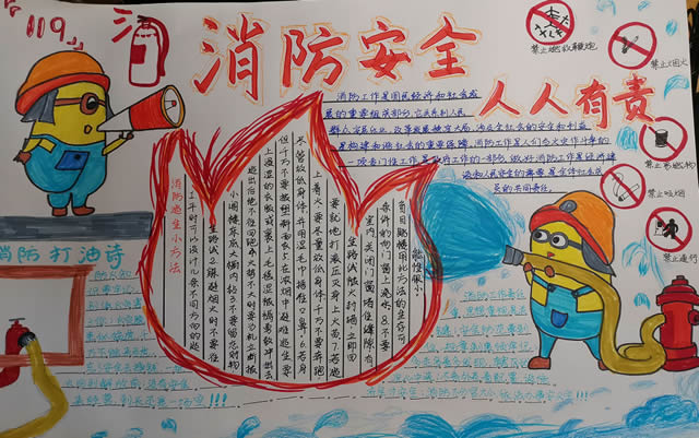 关于消防安全手抄报图片及内容简单又好看