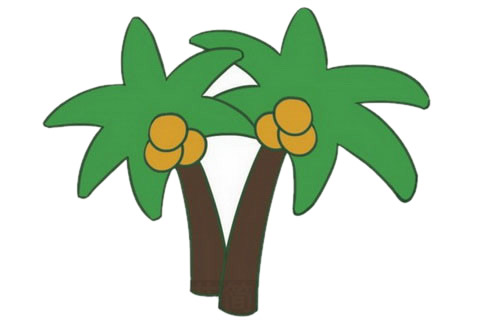 椰子树简笔画大图