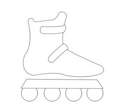 滑冰鞋简笔画怎么画简单又漂亮