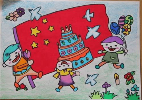 2020七一建党节儿童绘画