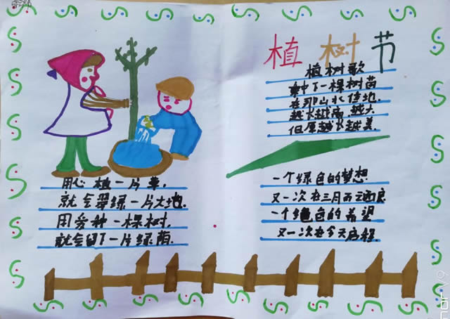 2020植树节手抄报大全，让绿色不慢这个美丽的地球！