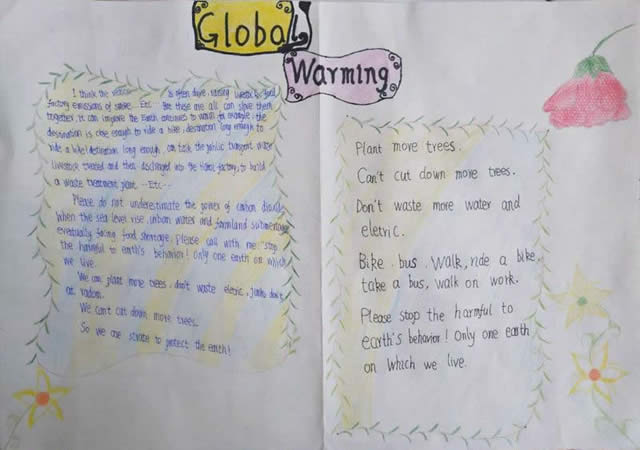 全球变暖英语手抄报 global warming
