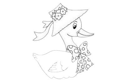 卡通鸭子简笔画怎么画简单又好画