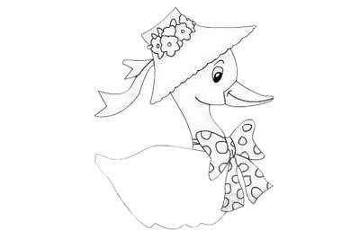卡通鸭子简笔画怎么画简单又好画