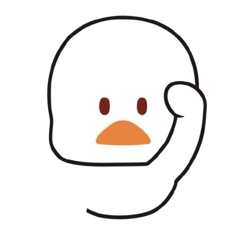 社会小黄鸭简笔画