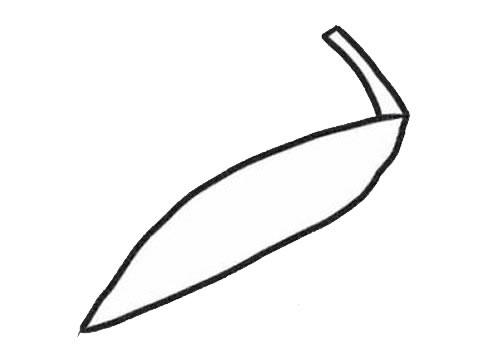 彩色芒果简笔画画法步骤图片教程